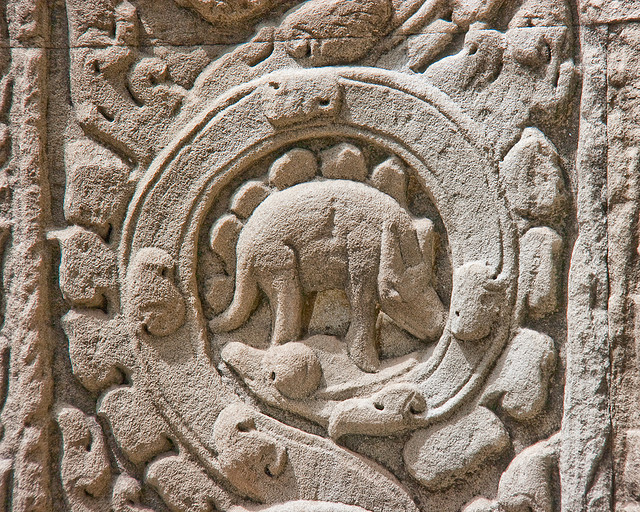 塔普罗姆的恐龙-柬埔寨寺庙-图集博客